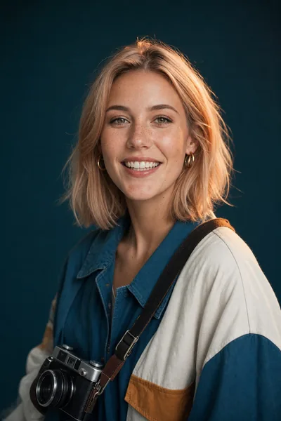 Julia Krzemień — portret wygenerowany przez SI; fikcyjna persona